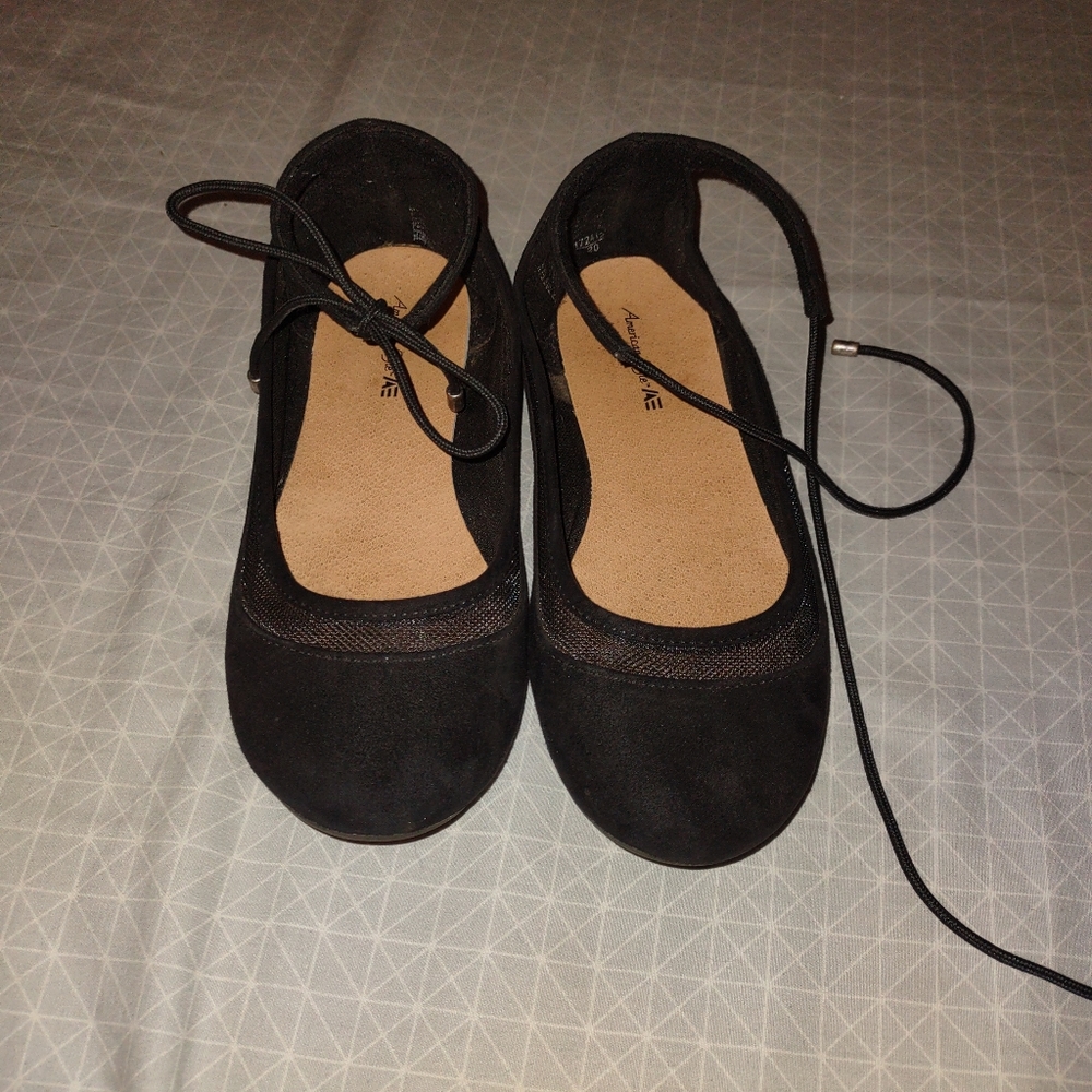 Girls ankle tie dress shoes